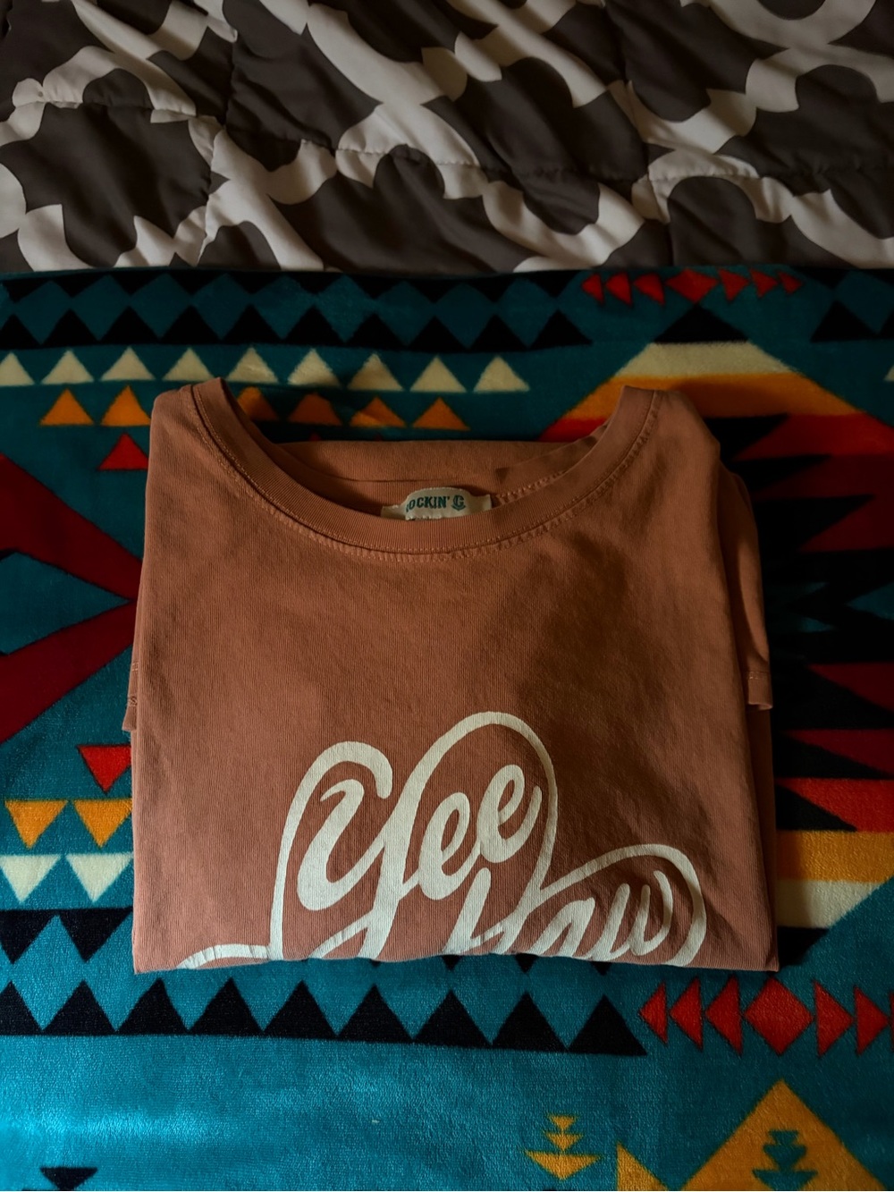 Rockin' C Dusty Rose Short Sleeve Graphic Tee